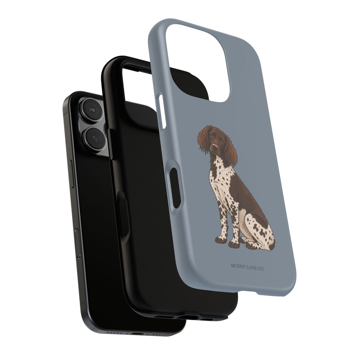 Spaniel Tough Phone Case in Smoke Blue Matte