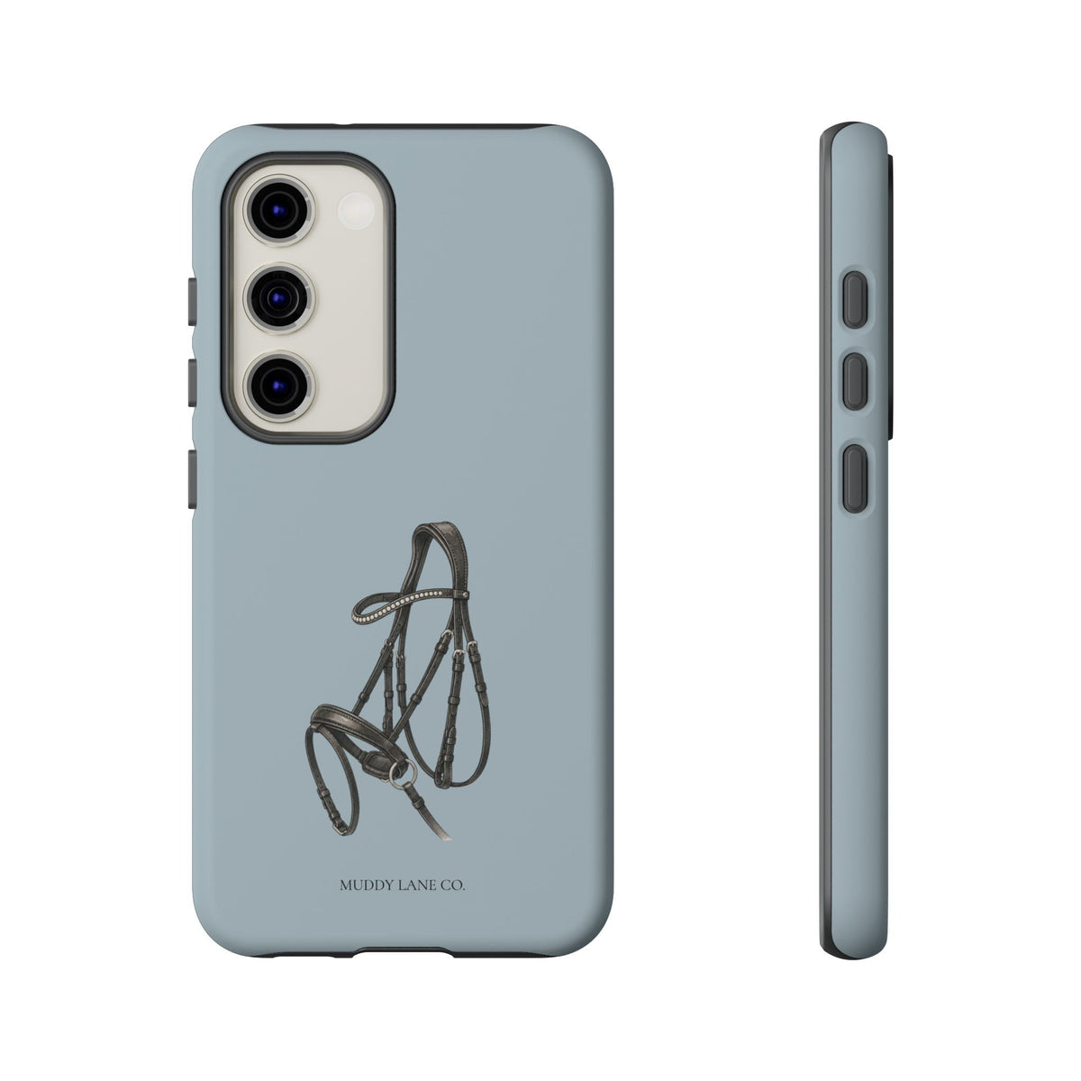 Bridle Tough Phone Case in Dusty Blue Matte