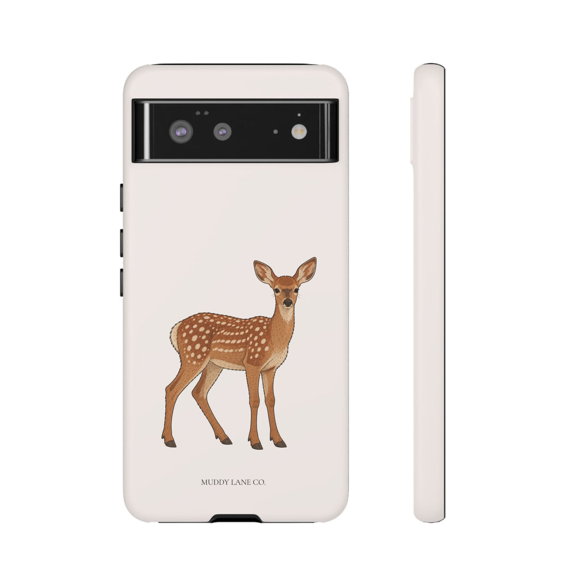 Fawn Tough Phone Case in Warm Cream Matte