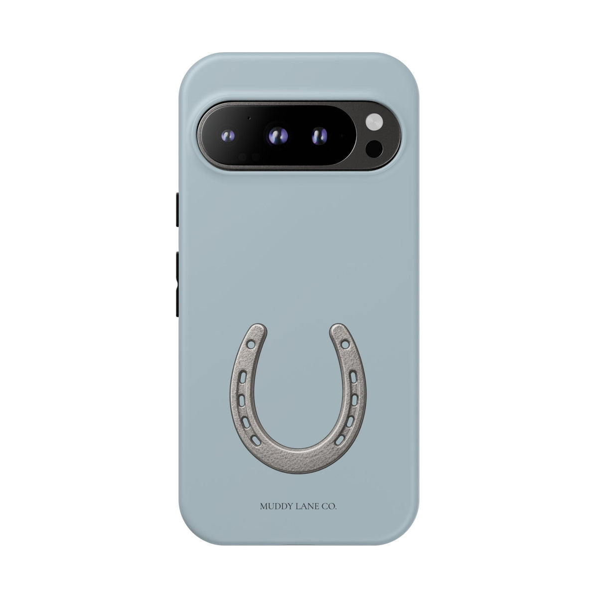Horseshoe Tough Phone Case in Dusty Blue Matte