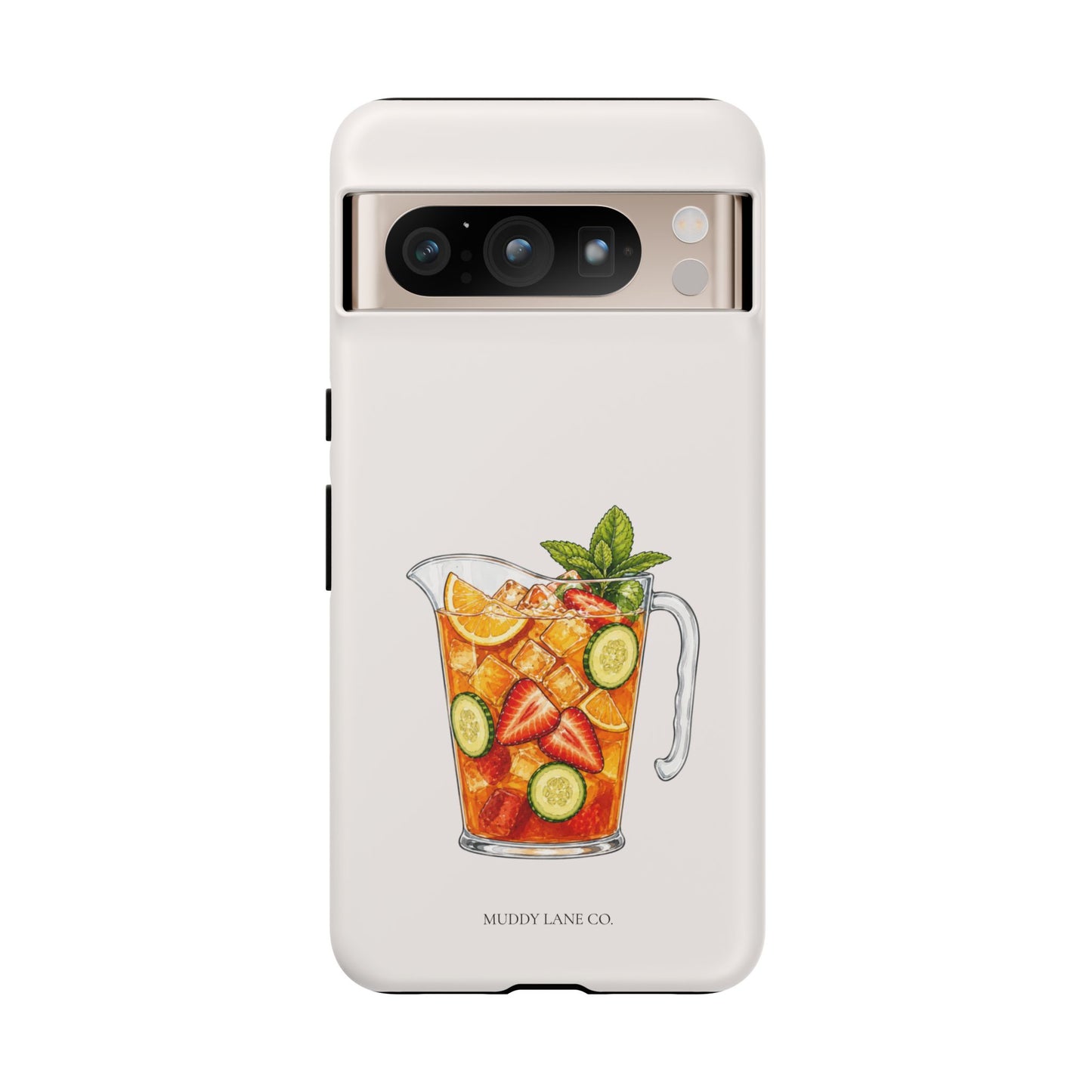 Summer Drink Jug Tough Phone Case in Warm Cream Matte