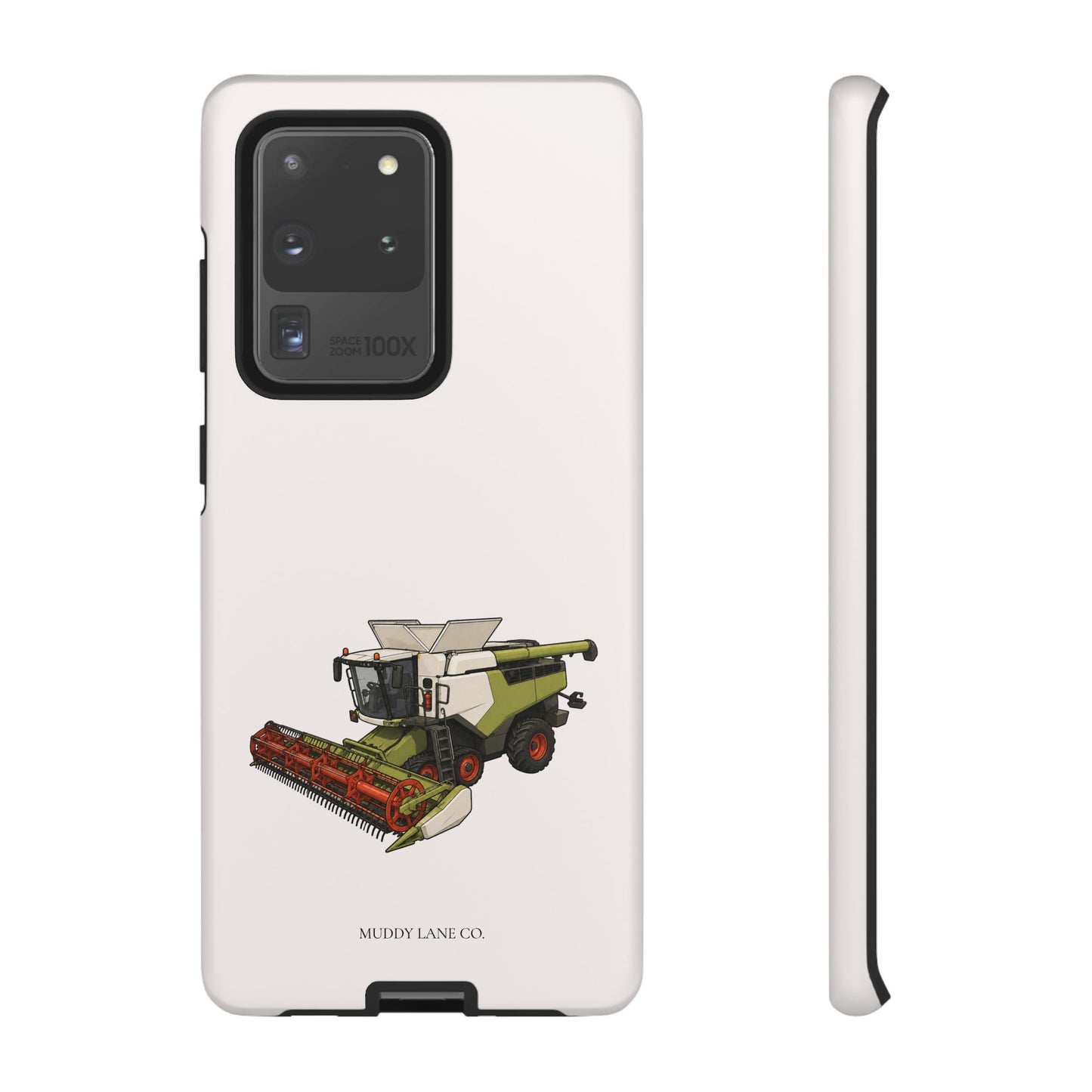 Combine Harvester Tough Phone Case in Warm Cream Matte