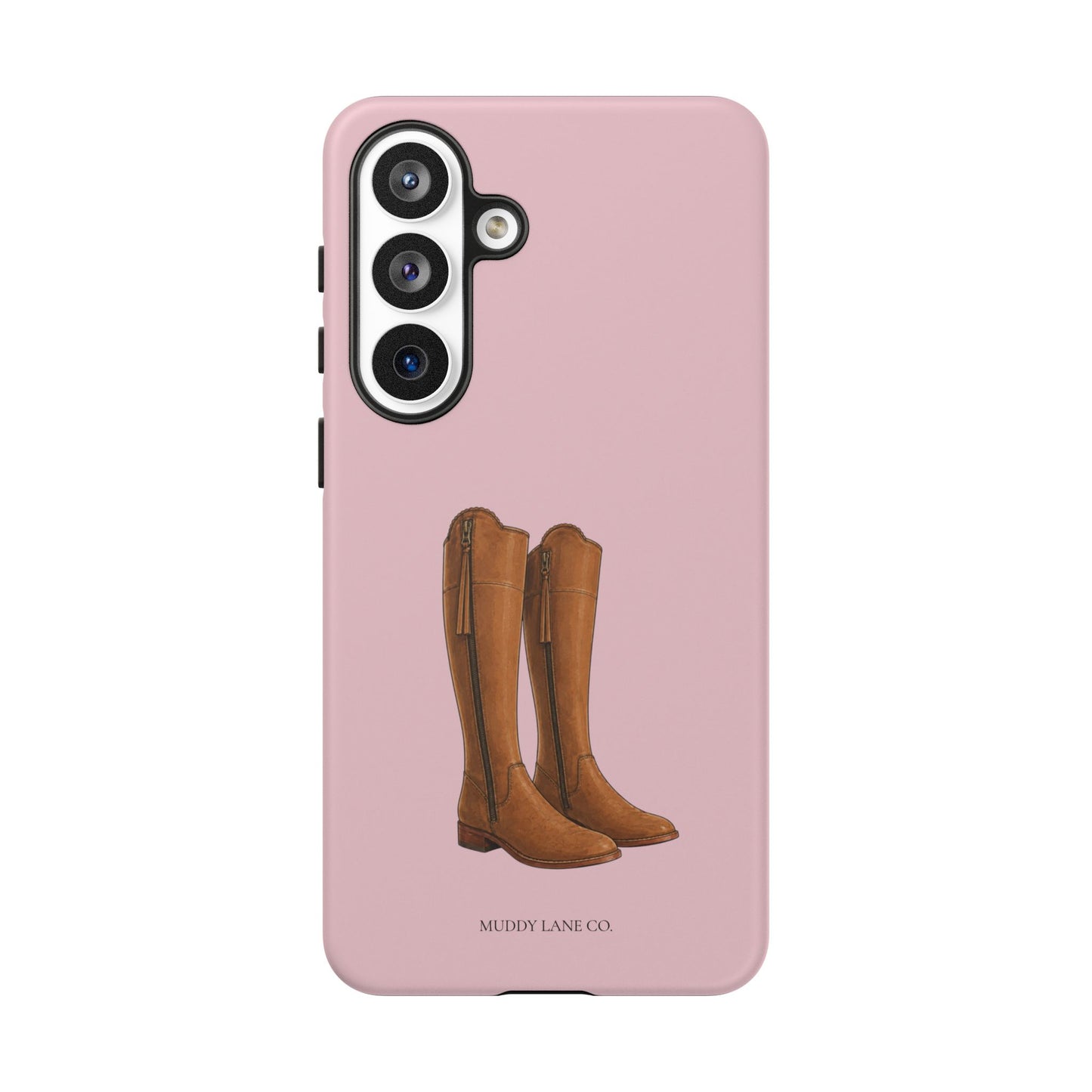 Riding Boots Tough Phone Case in Soft Rosette Pink Matte