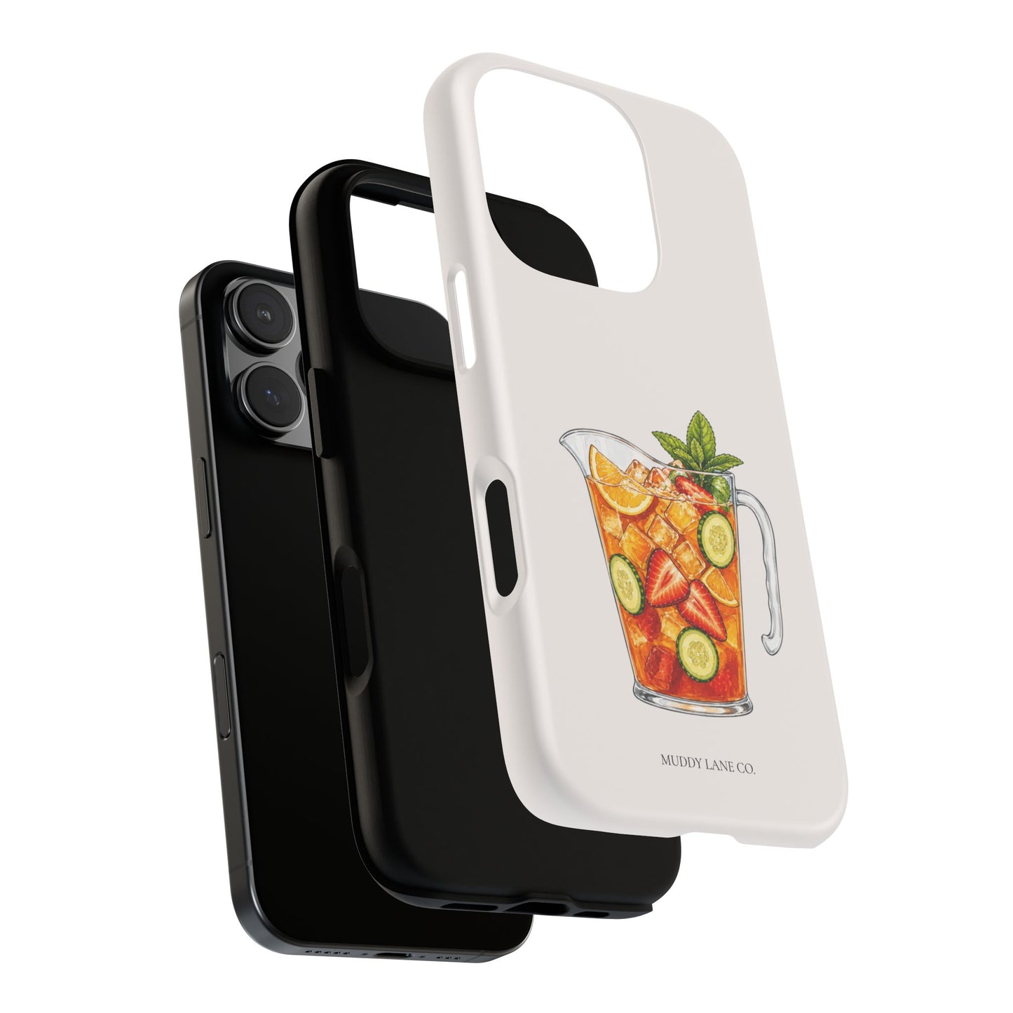 Summer Drink Jug Tough Phone Case in Warm Cream Matte