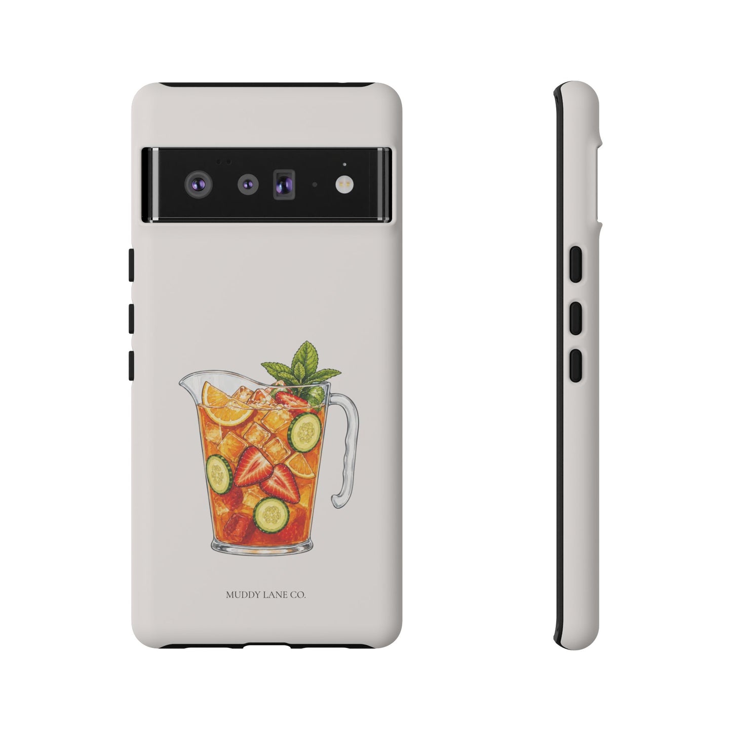 Summer Drink Jug Tough Phone Case in Warm Cream Matte