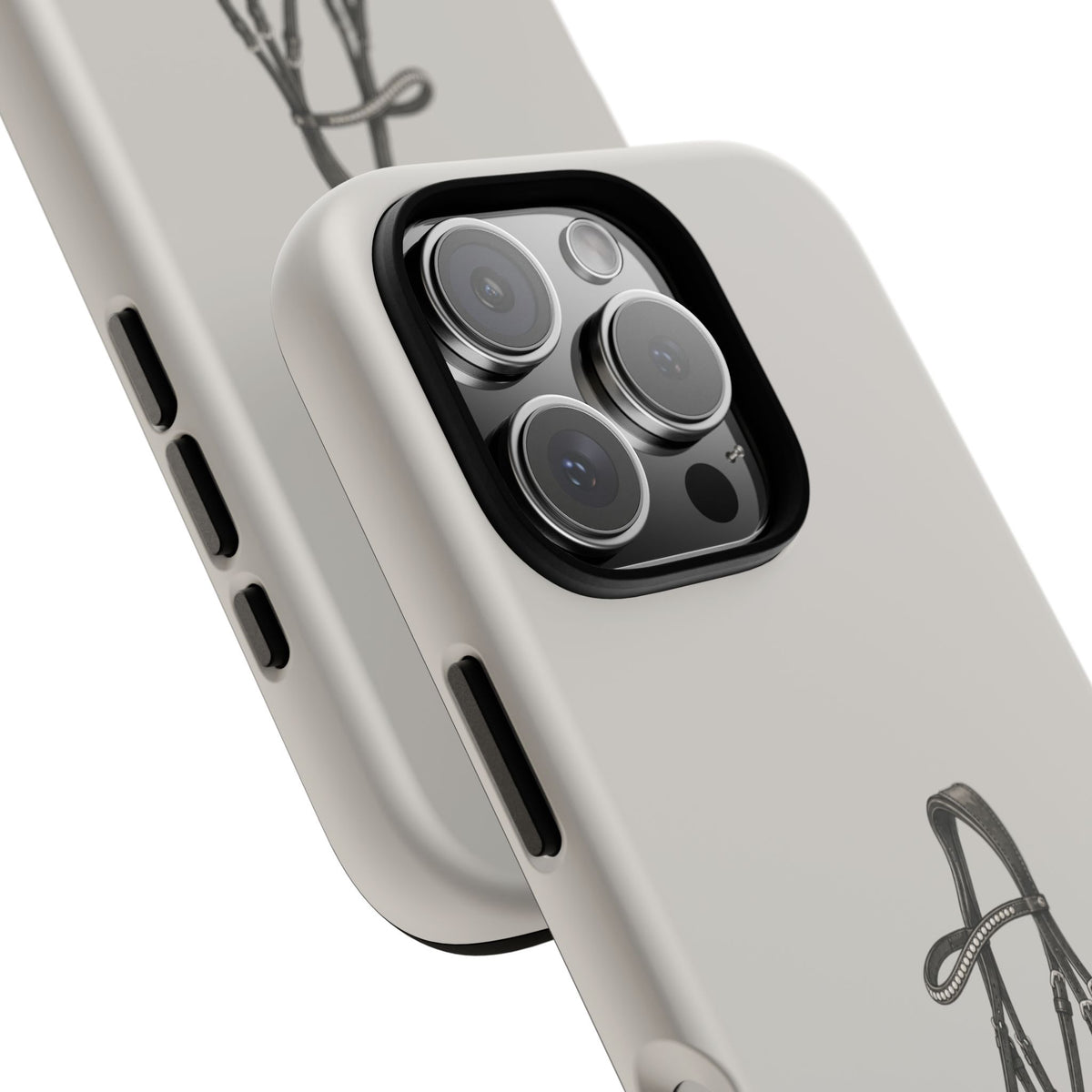 Bridle Tough Phone Case in Soft Grey Matte