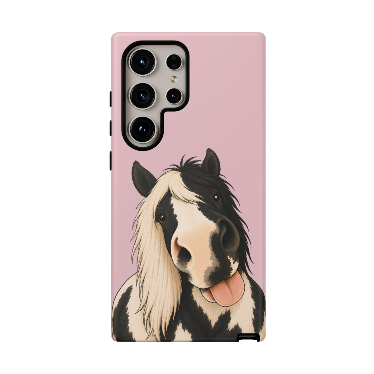 Cheeky Cob Tough Phone Case in Soft Rosette Pink Matte