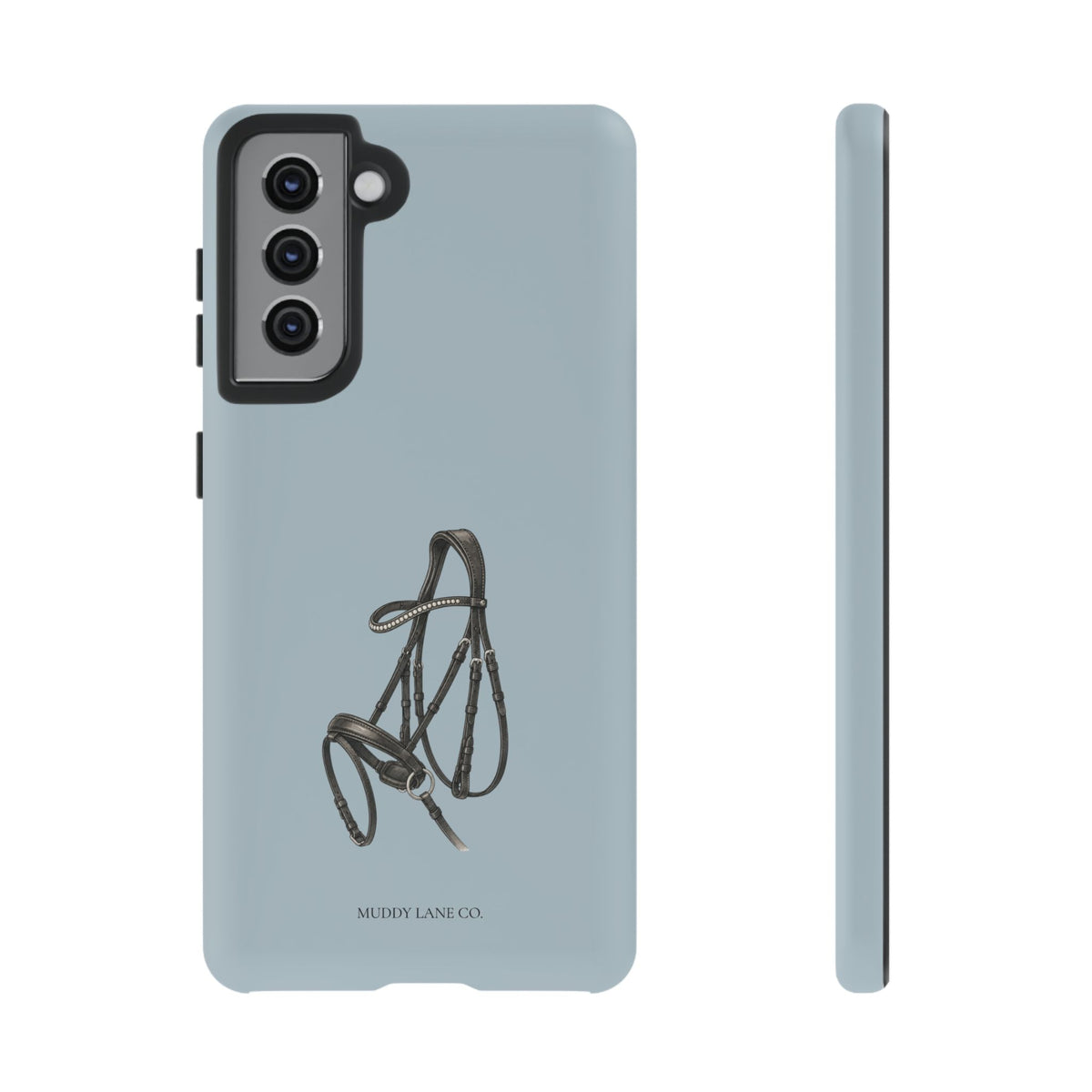 Bridle Tough Phone Case in Dusty Blue Matte
