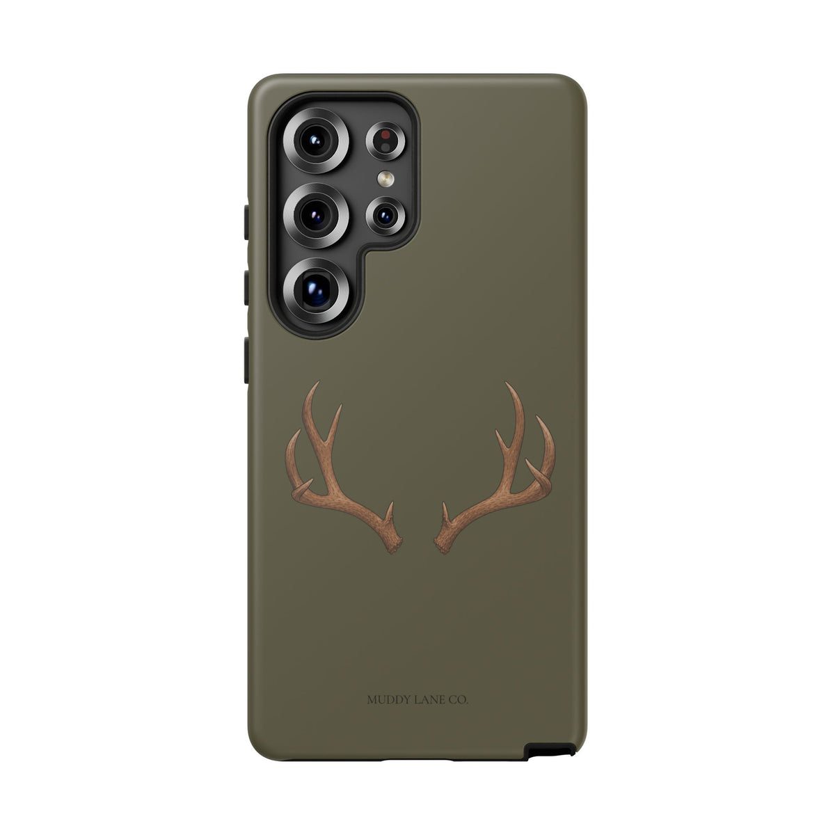 Antlers Tough Phone Case in Muddy Green Matte