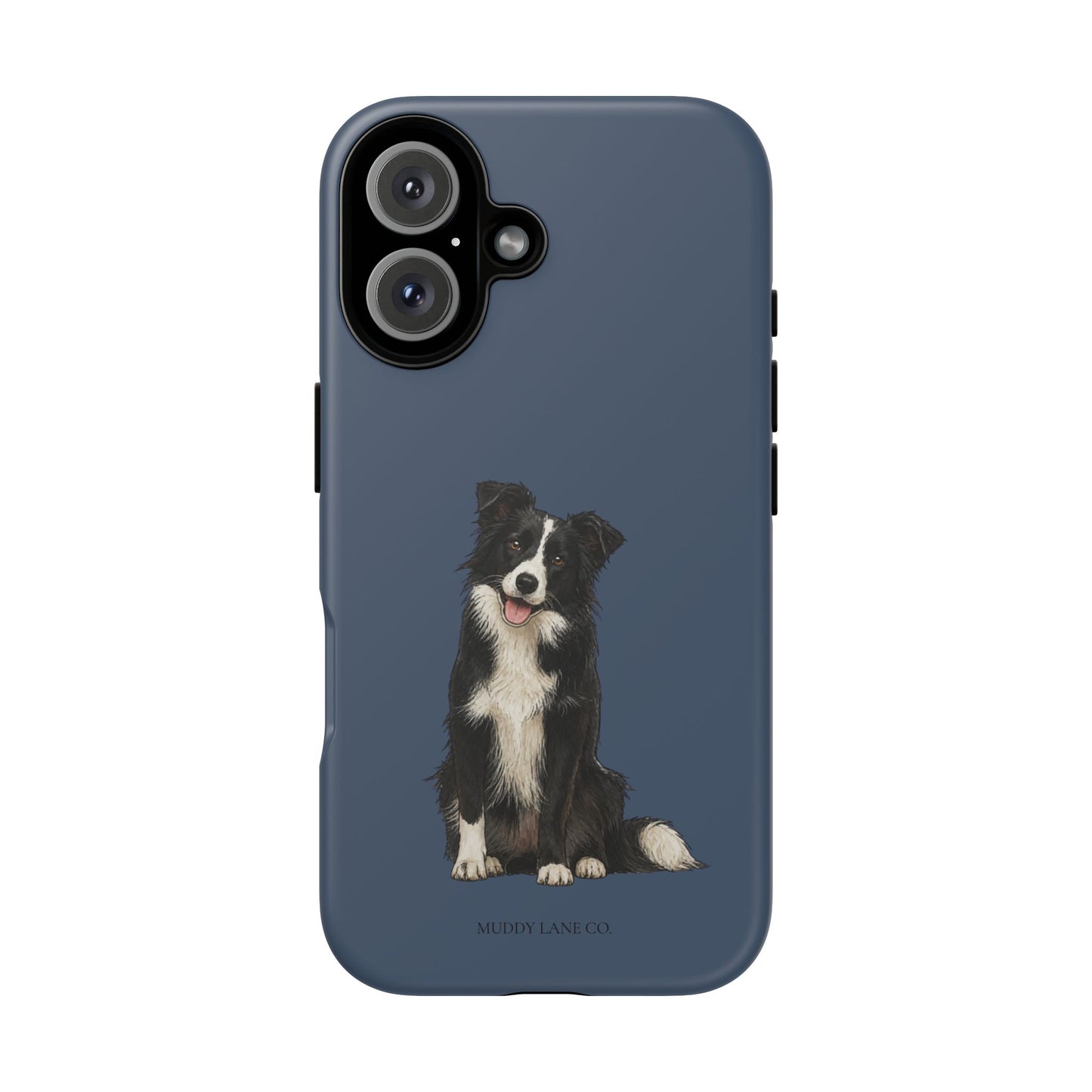 Border Collie Tough Phone Case in Deep Navy Matte