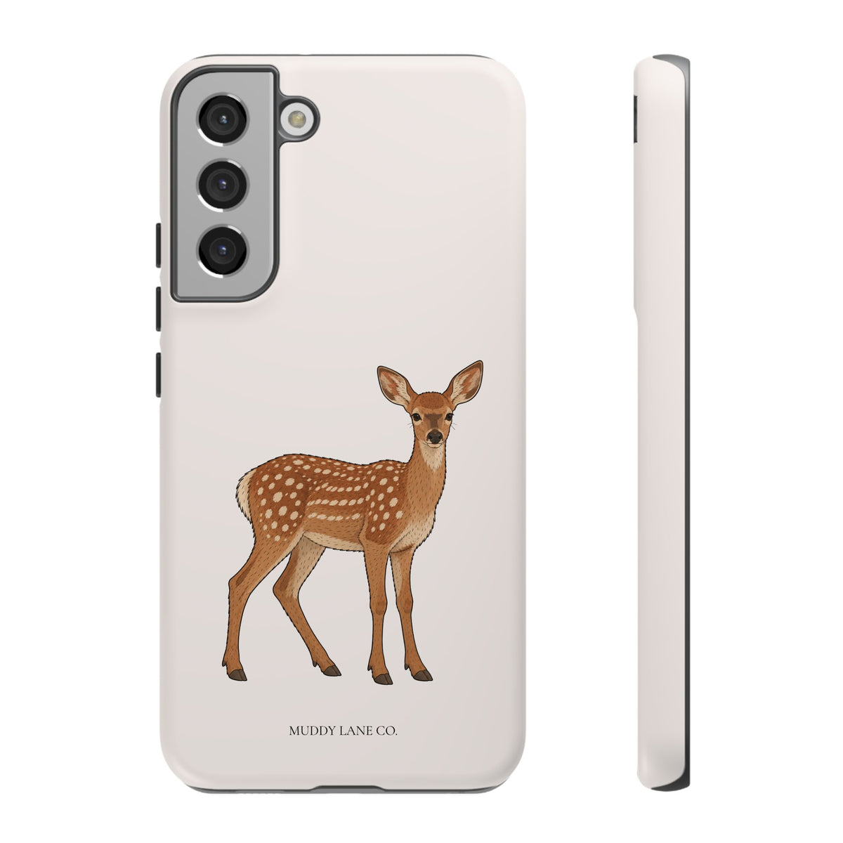 Fawn Tough Phone Case in Warm Cream Matte