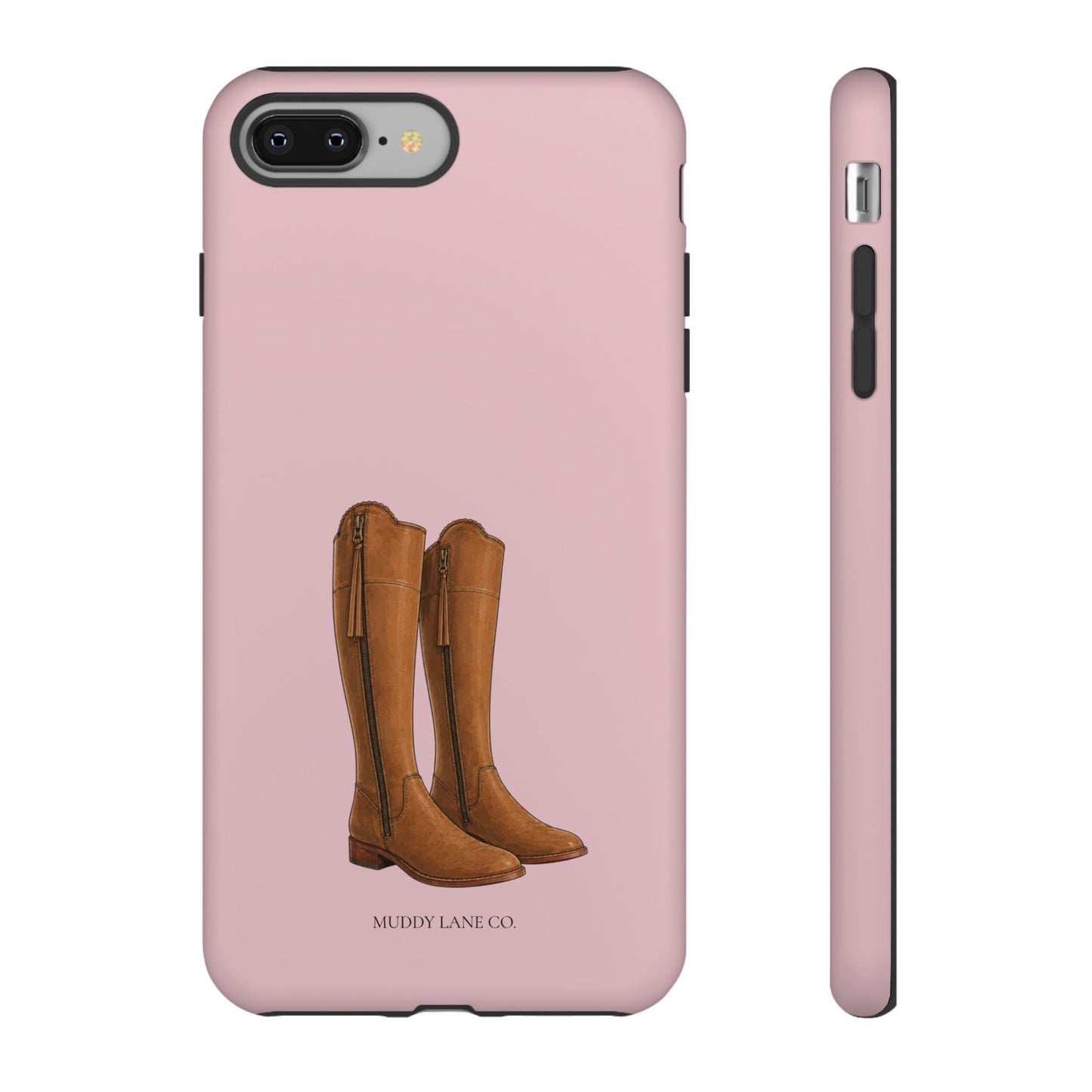 Riding Boots Tough Phone Case in Soft Rosette Pink Matte