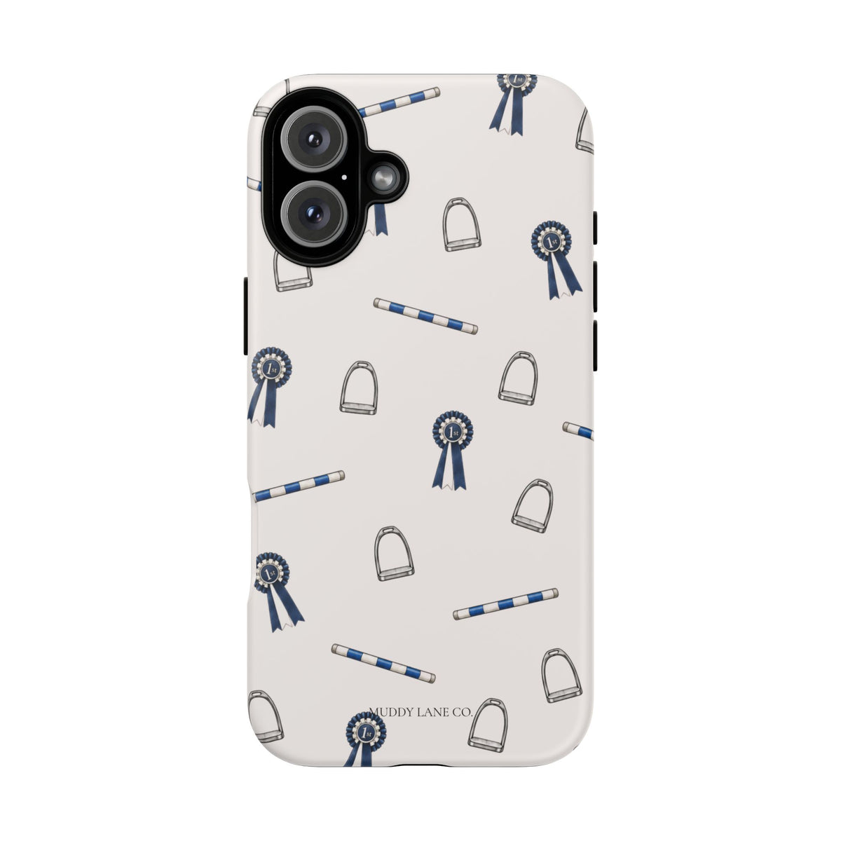 Show Day Pattern Tough Phone Case in Warm Cream Matte