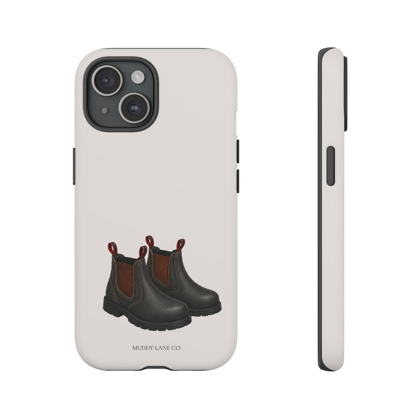 Yard Boots Tough Phone Case in Warm Cream Matte