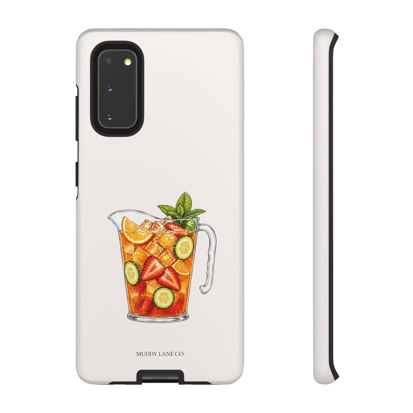 Summer Drink Jug Tough Phone Case in Warm Cream Matte