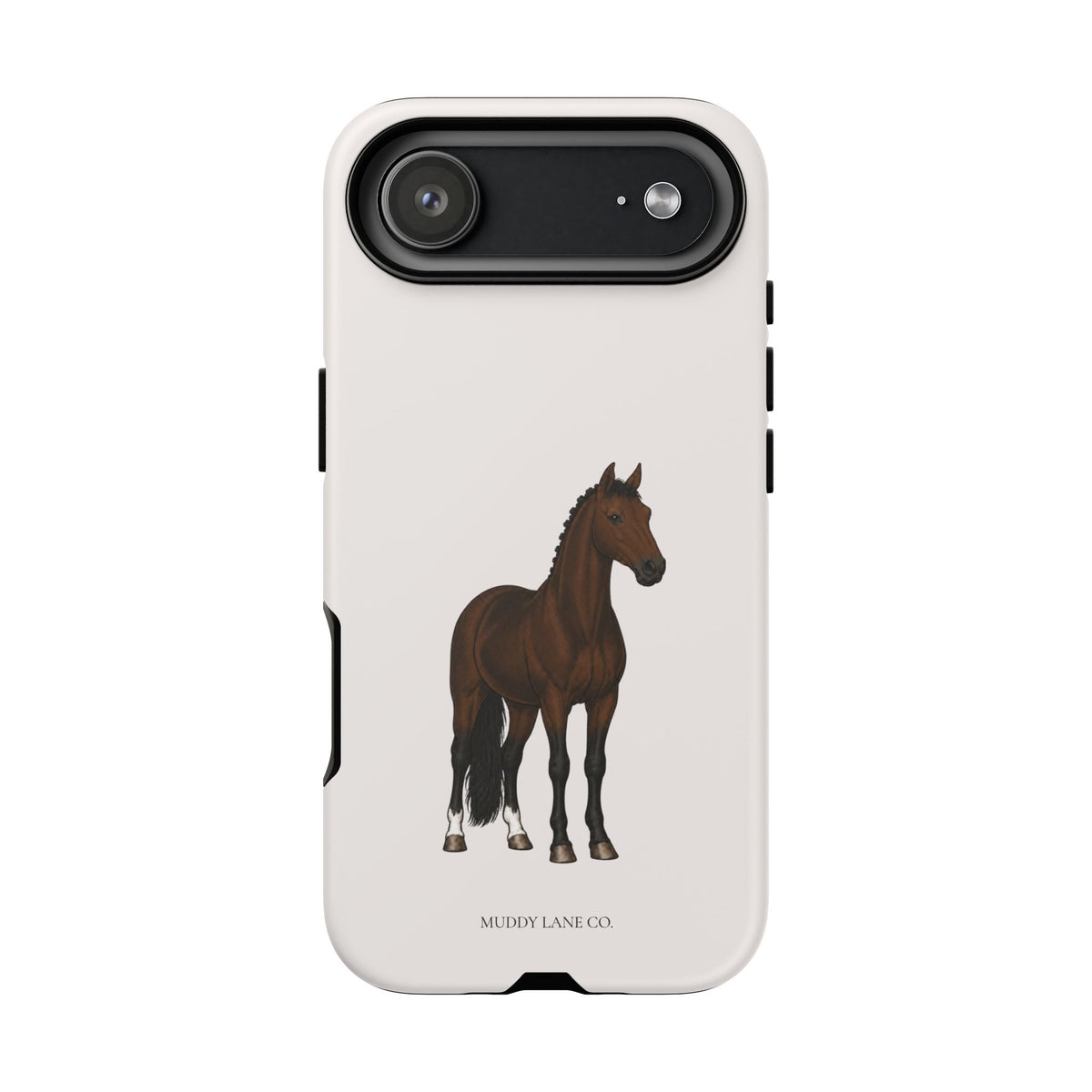 Bay Horse Tough Phone Case in Warm Cream Matte