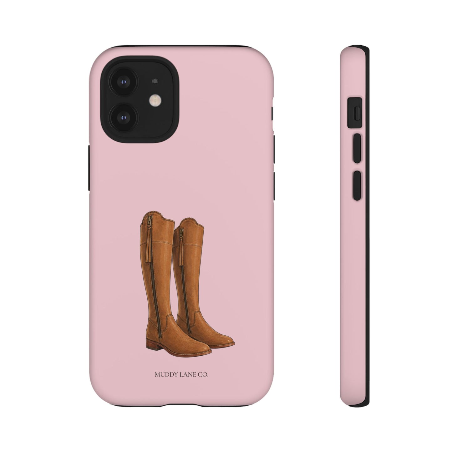 Riding Boots Tough Phone Case in Soft Rosette Pink Matte