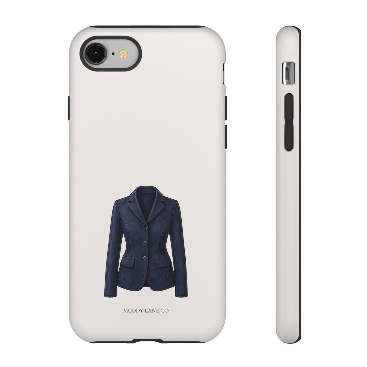 Show Jacket phone case in Warm Cream by Muddy Lane Co, photo 2