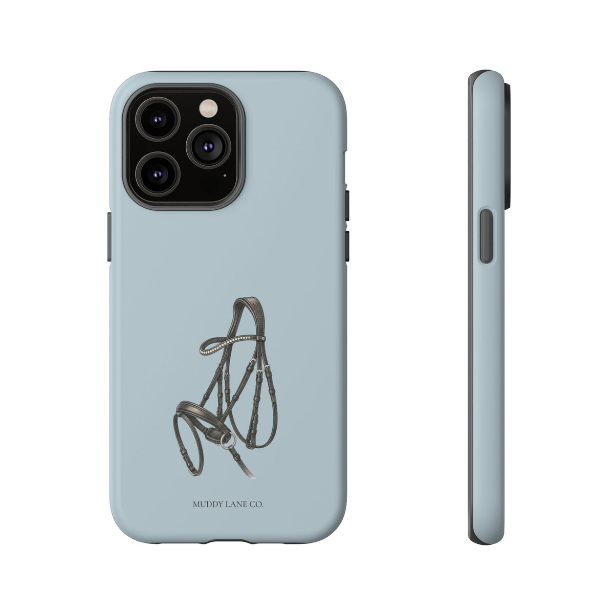 Bridle Tough Phone Case in Dusty Blue Matte