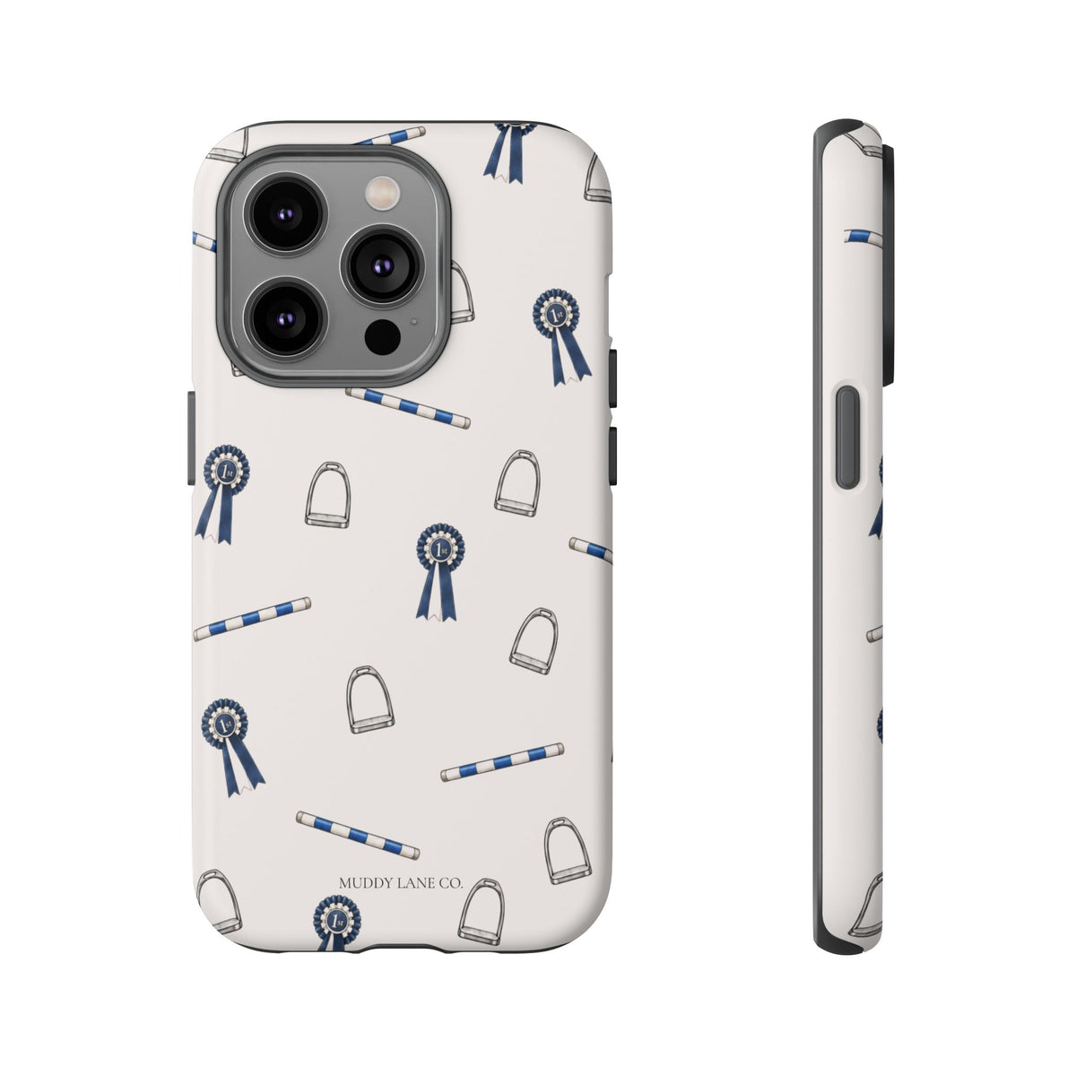 Show Day Pattern Tough Phone Case in Warm Cream Matte