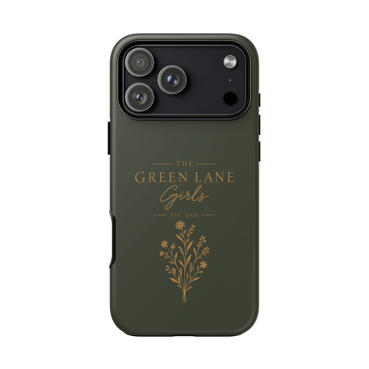 The Green Lane Girls Tough Phone Case in Dark Green Matte