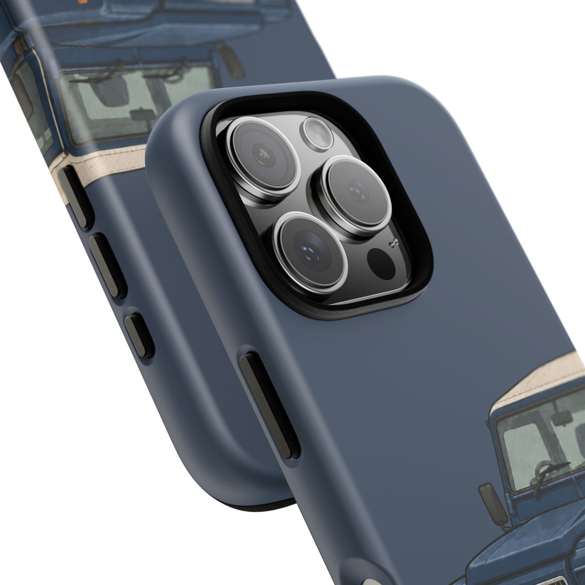 Blue Classic 4x4 Close-Up Tough Phone Case in Deep Navy Matte