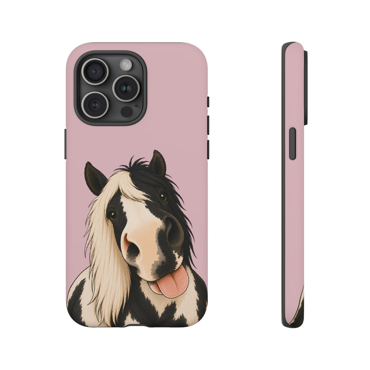 Cheeky Cob Tough Phone Case in Soft Rosette Pink Matte