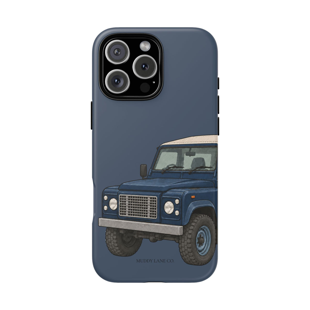 Blue Classic 4x4 Close-Up Tough Phone Case in Deep Navy Matte