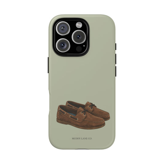 Deck Shoes Tough Phone Case in Light Sage Matte