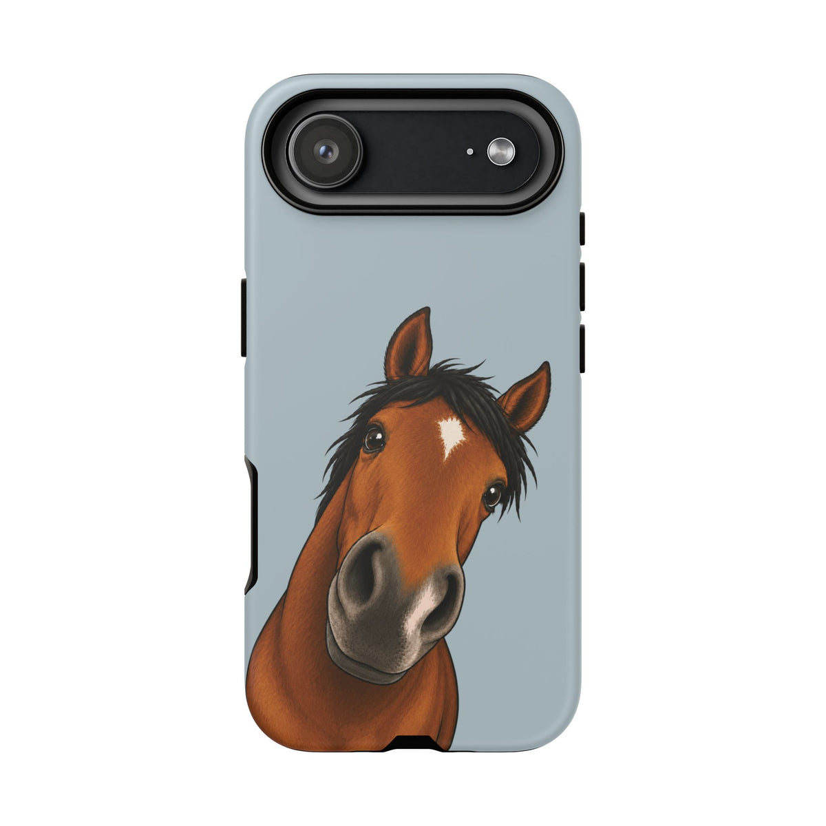 Boop Horse Tough Phone Case in Dusty Blue Matte