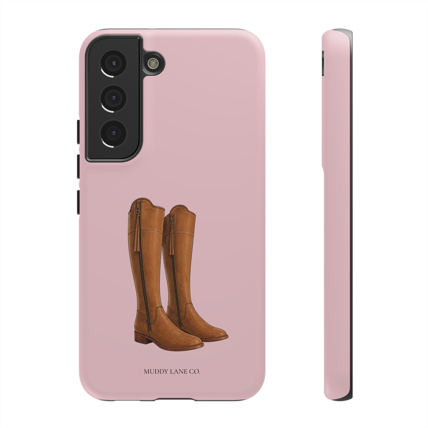 Riding Boots Tough Phone Case in Soft Rosette Pink Matte