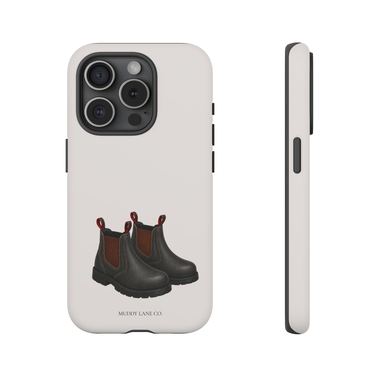 Yard Boots Tough Phone Case in Warm Cream Matte