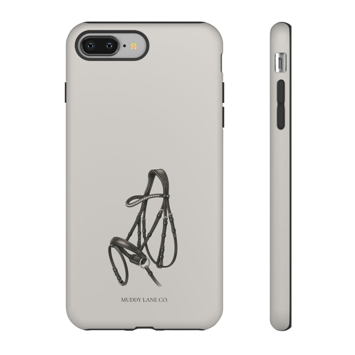 Horse Bridle phone case in Soft Grey by Muddy Lane Co, photo 3