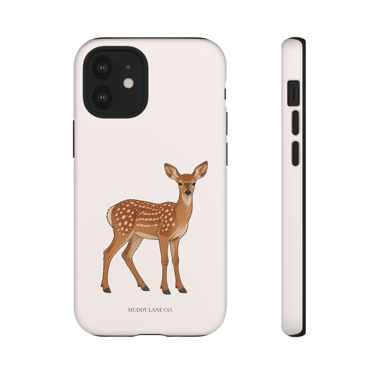 Fawn Tough Phone Case in Warm Cream Matte