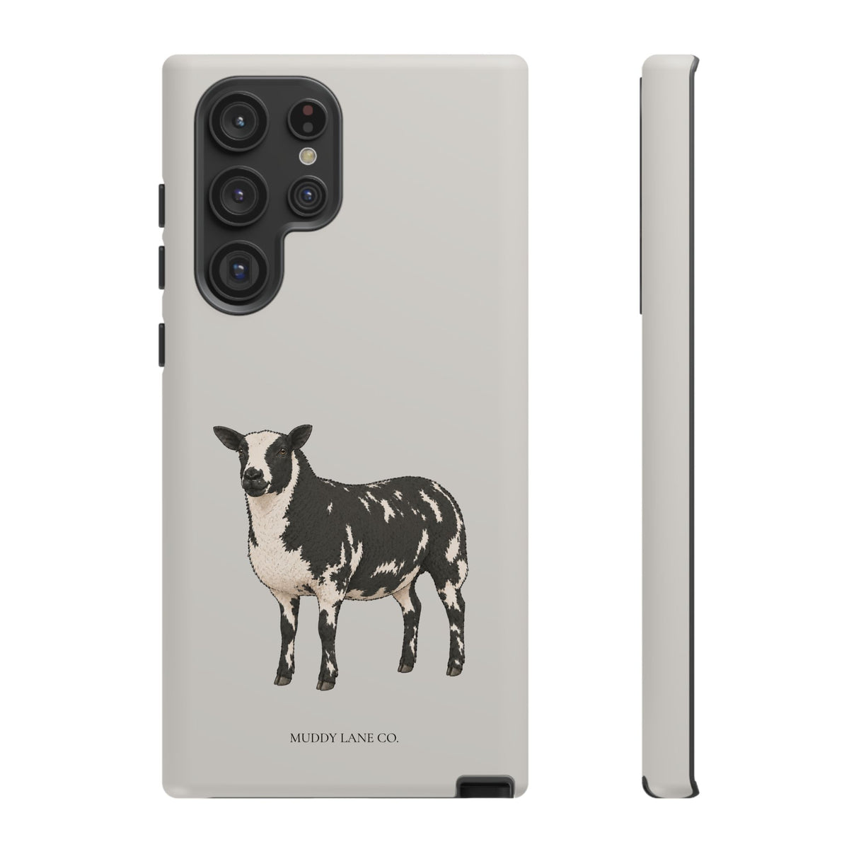Dutch Spotted Sheep Tough Phone Case in Soft Grey Matte