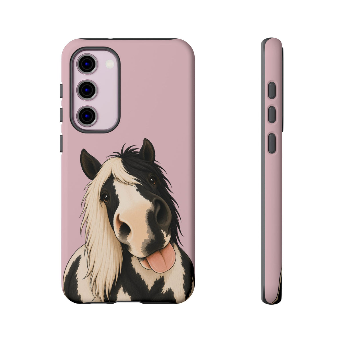 Cheeky Cob Tough Phone Case in Soft Rosette Pink Matte