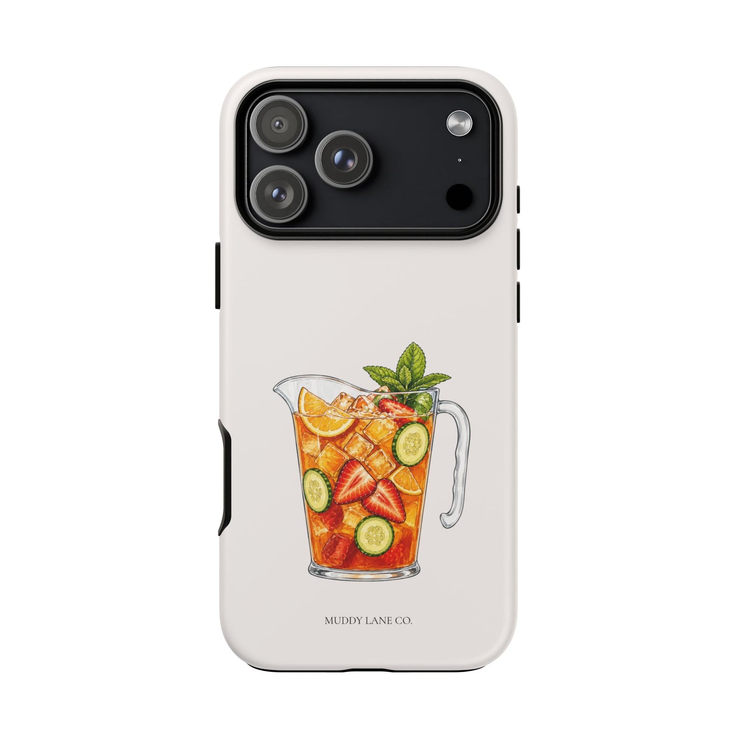 Summer Drink Jug Tough Phone Case in Warm Cream Matte