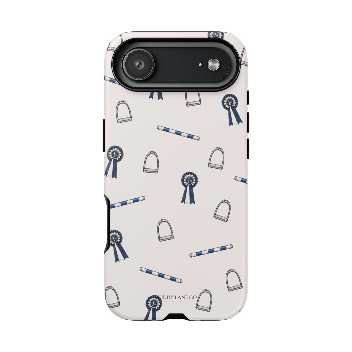 Show Day Pattern Tough Phone Case in Warm Cream Matte
