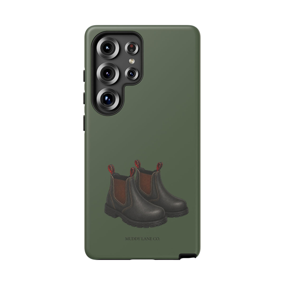 Yard Boots Tough Phone Case in Forest Green Matte