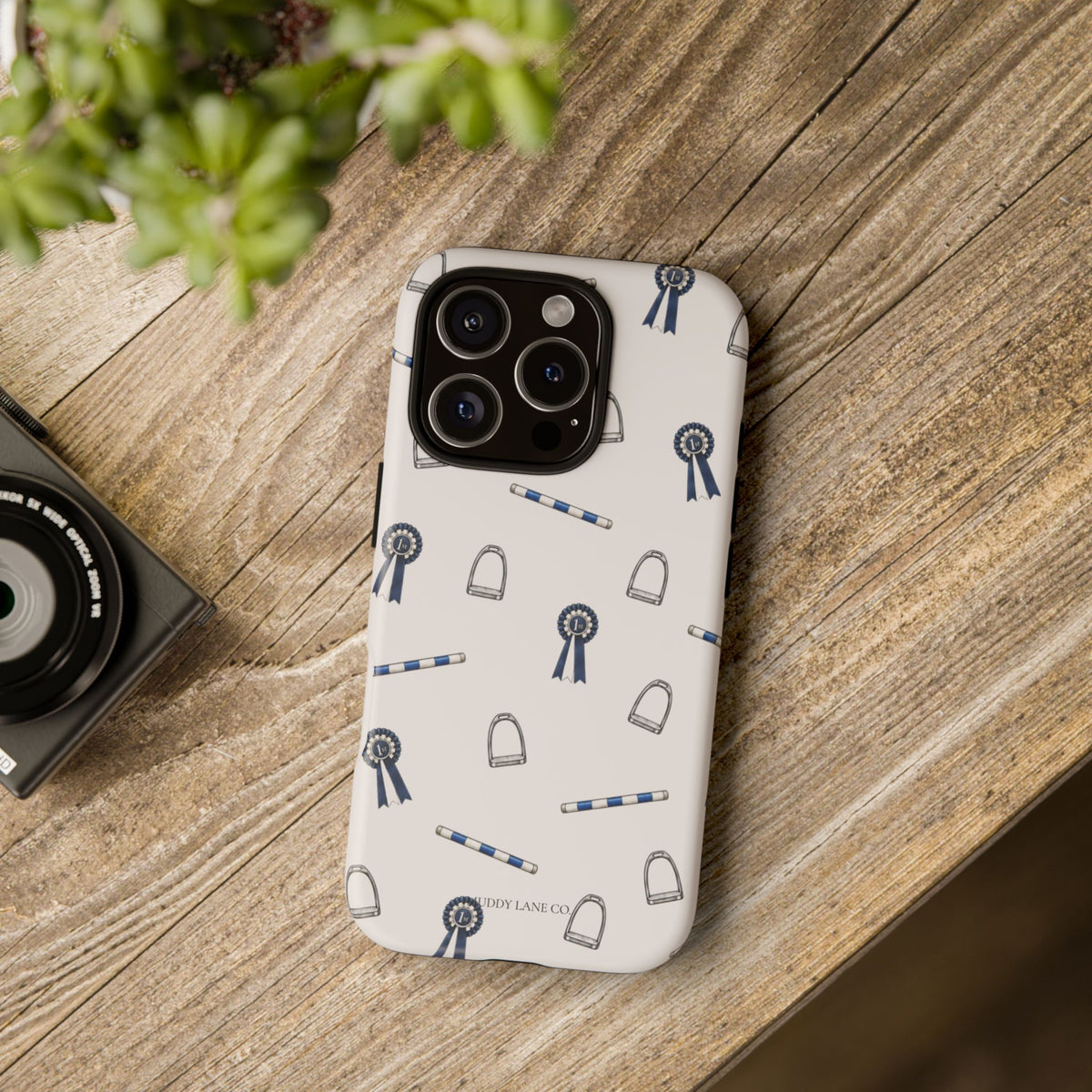 Show Day Pattern Tough Phone Case in Warm Cream Matte