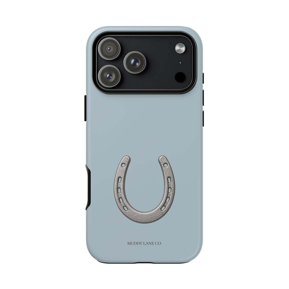 Horseshoe Tough Phone Case in Dusty Blue Matte