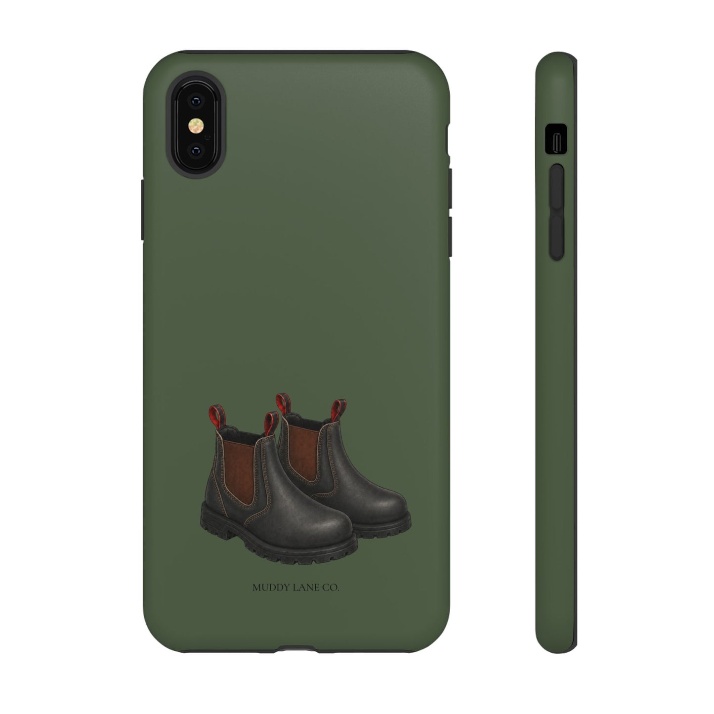 Yard Boots Tough Phone Case in Forest Green Matte