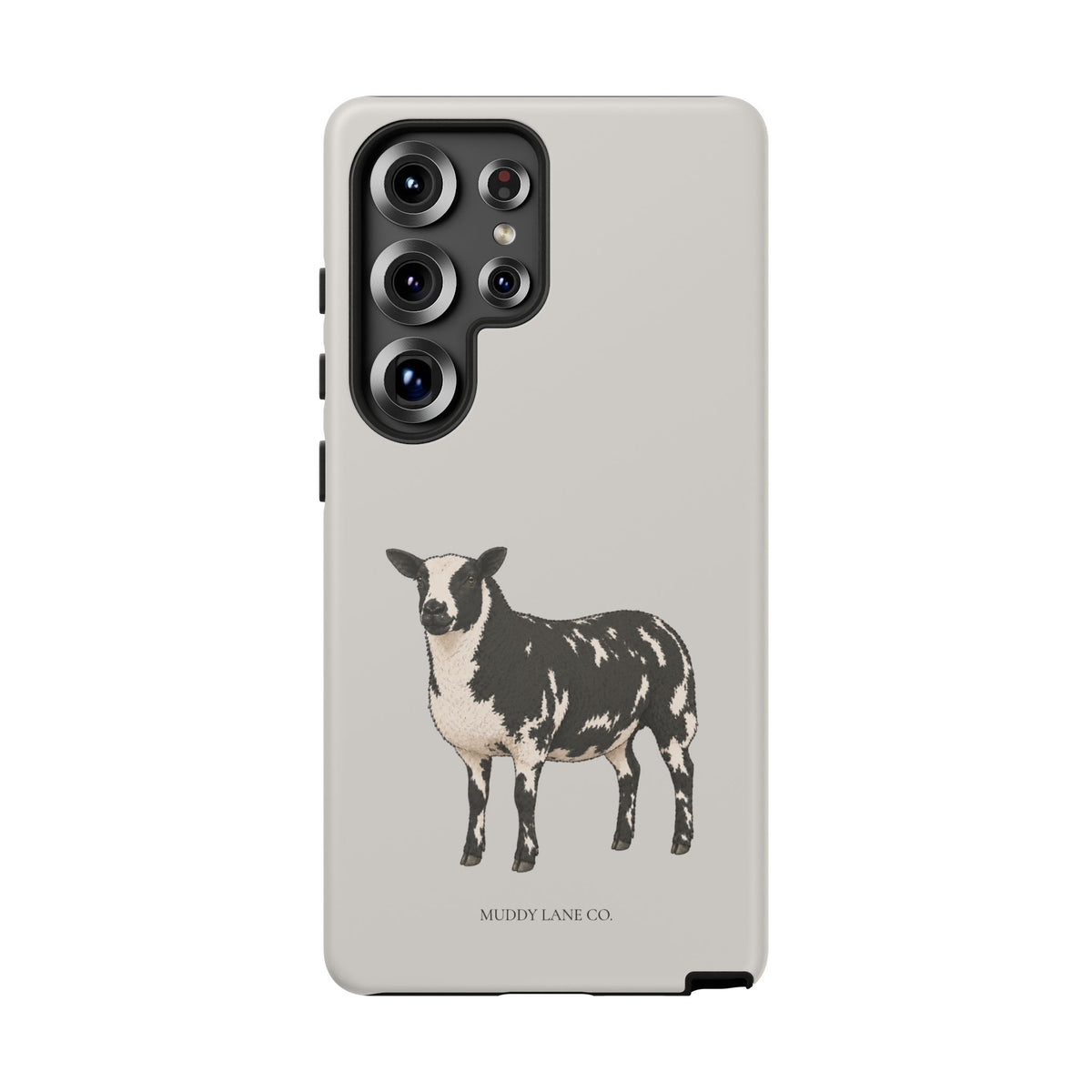 Dutch Spotted Sheep Tough Phone Case in Soft Grey Matte