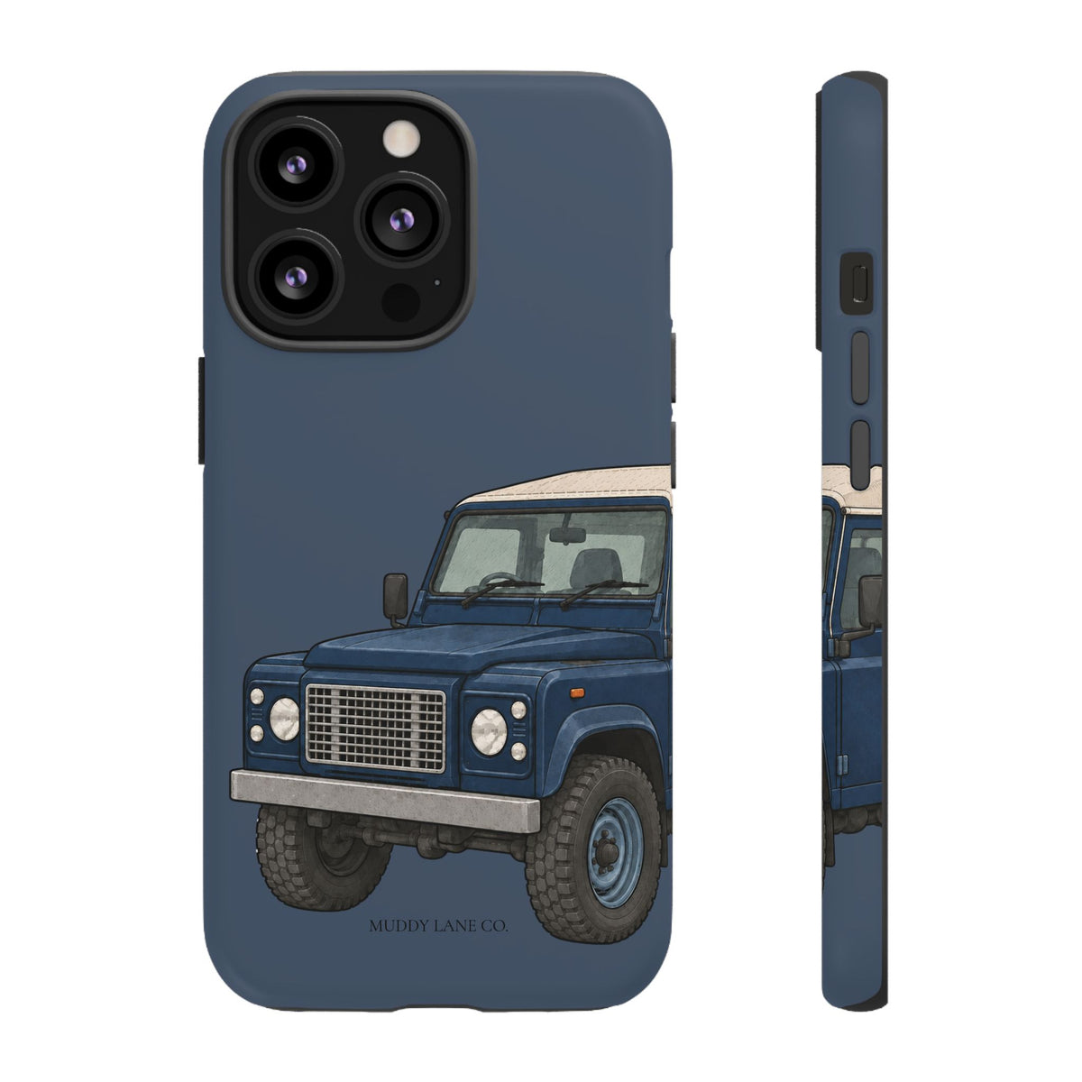 Blue Classic 4x4 Close-Up Tough Phone Case in Deep Navy Matte