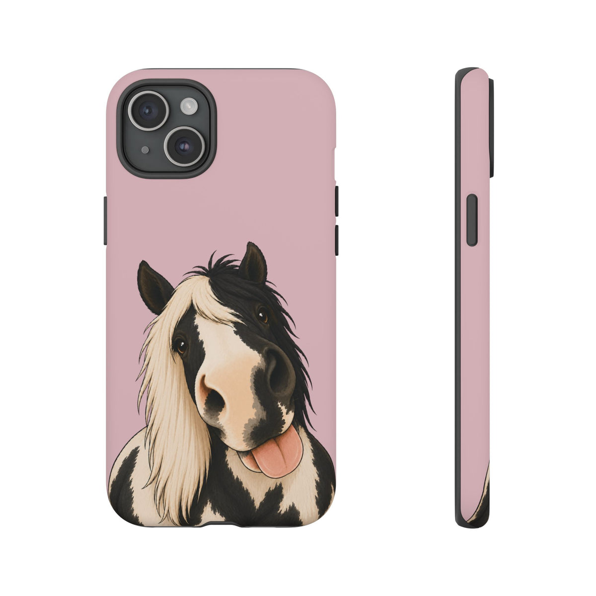 Cheeky Cob Tough Phone Case in Soft Rosette Pink Matte