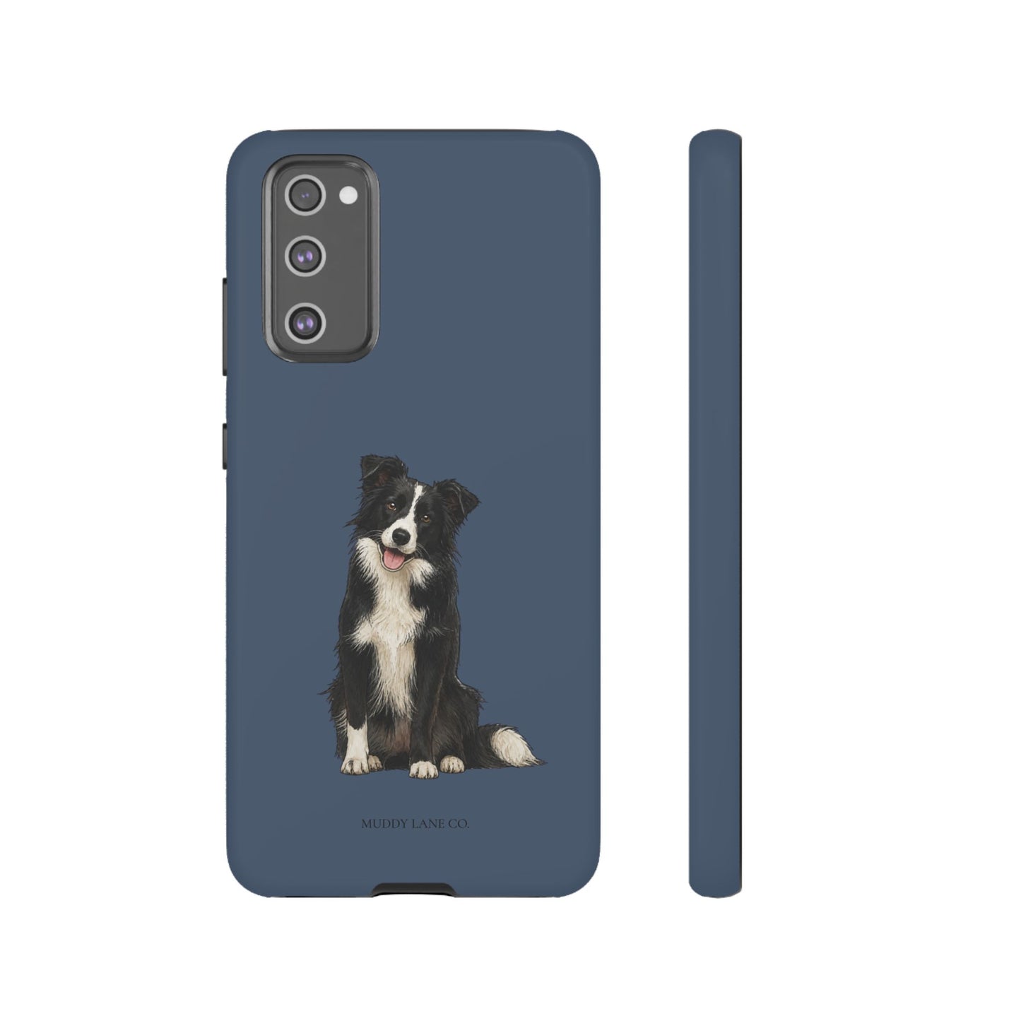 Border Collie Tough Phone Case in Deep Navy Matte