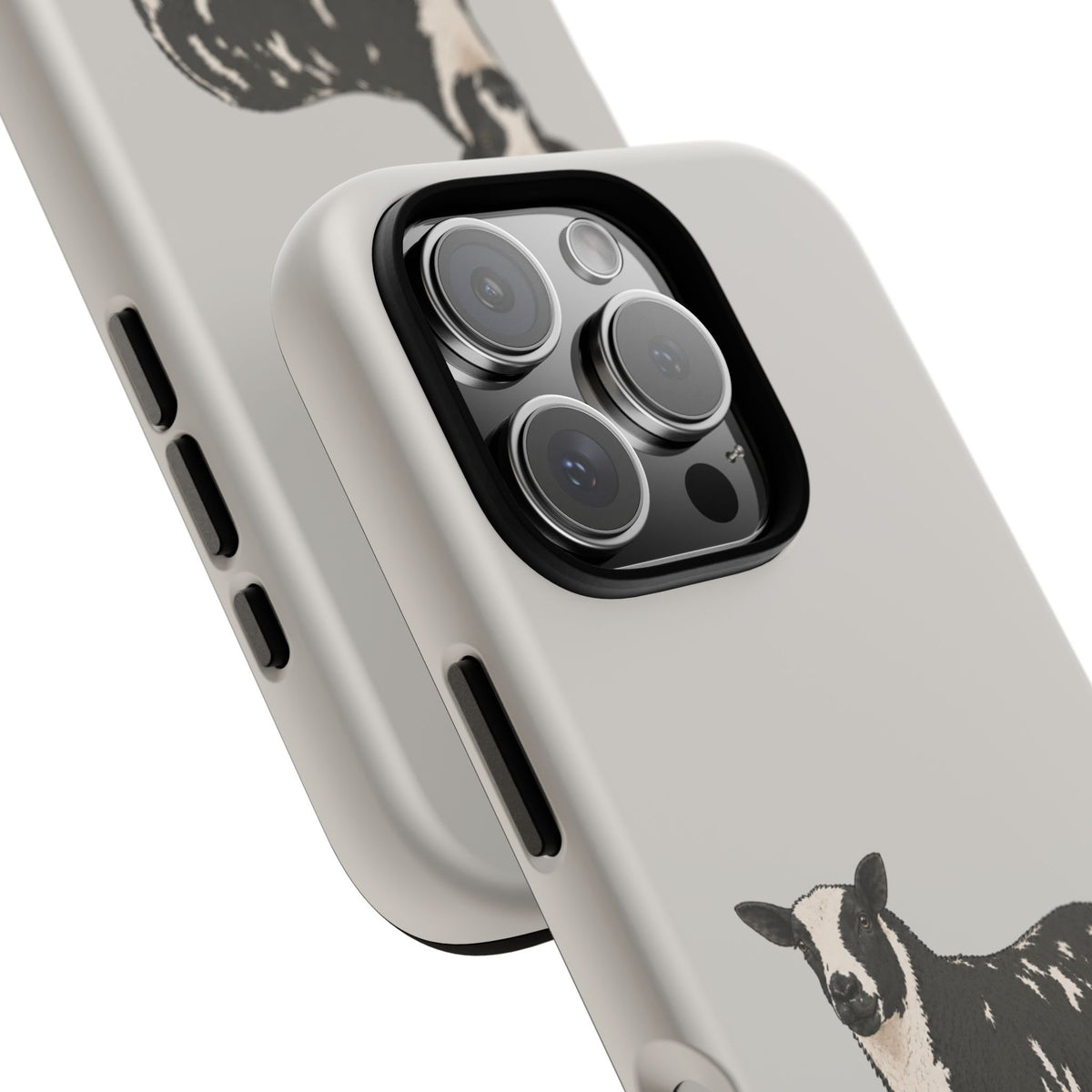 Dutch Spotted Sheep Tough Phone Case in Soft Grey Matte