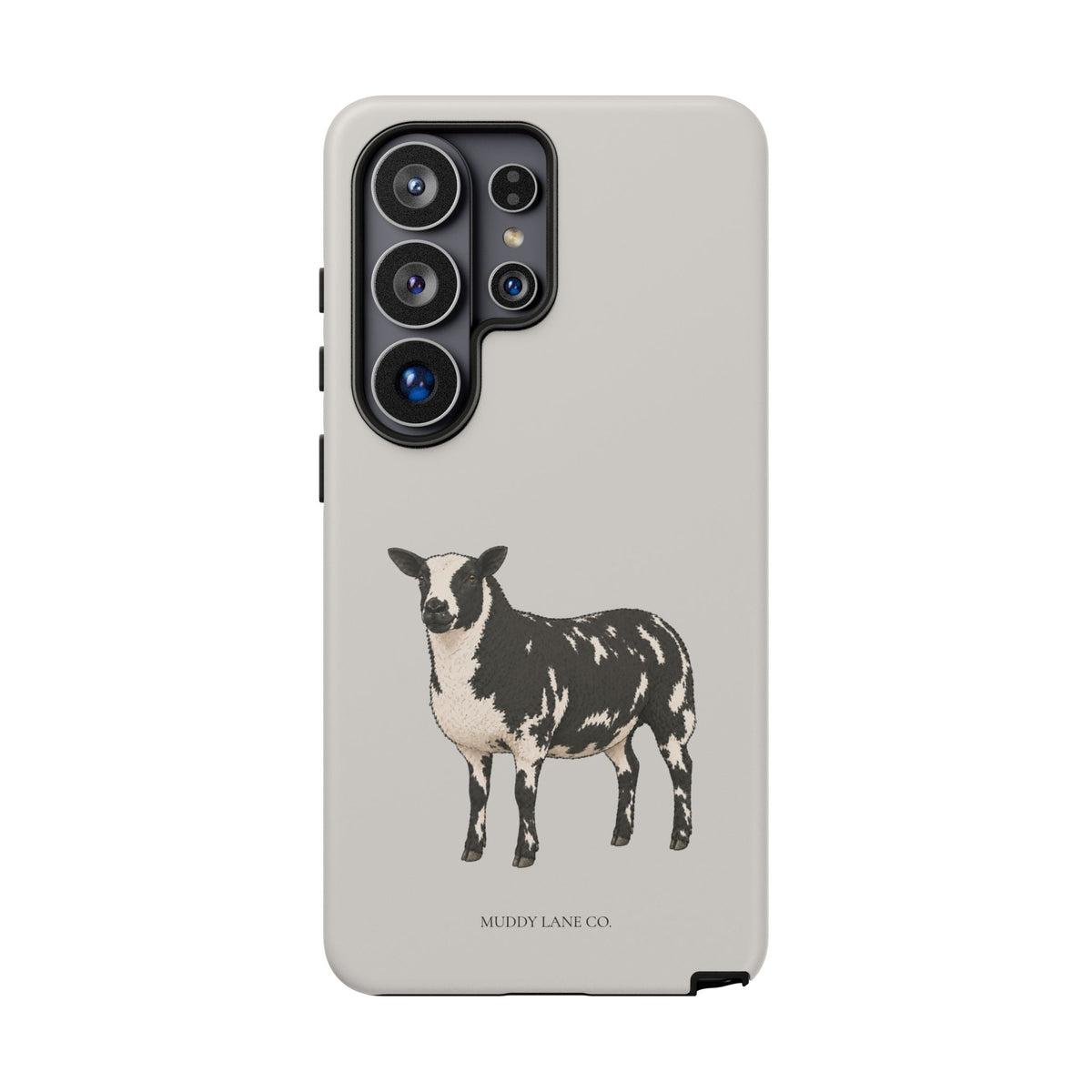 Dutch Spotted Sheep Tough Phone Case in Soft Grey Matte