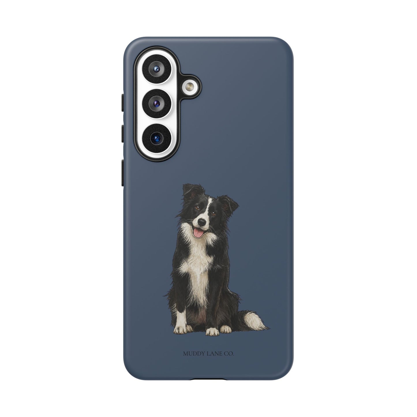 Border Collie Tough Phone Case in Deep Navy Matte