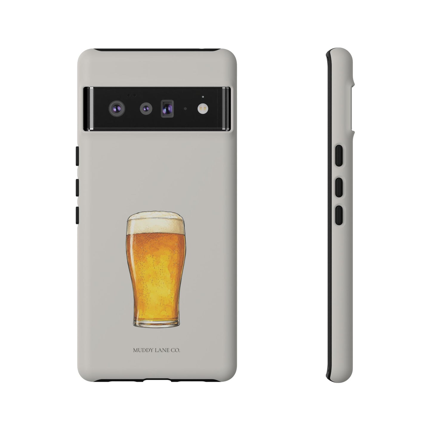 Pub Pint Tough Phone Case in Soft Grey Matte